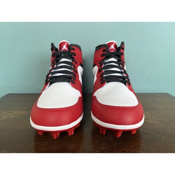 Air Jordan 1 Mid Alpha Menace "Chicago" Football Cleats Men’s Size 13 FJ6805-106 - Picture 6 of 11